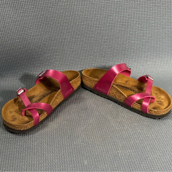 Birkenstock Women's Mayari BF Electric Metallic Magenta Sandals Size 7 US 38 EU - Picture 4 of 9